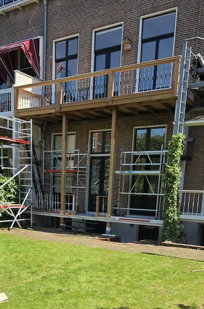 balkon tijdens