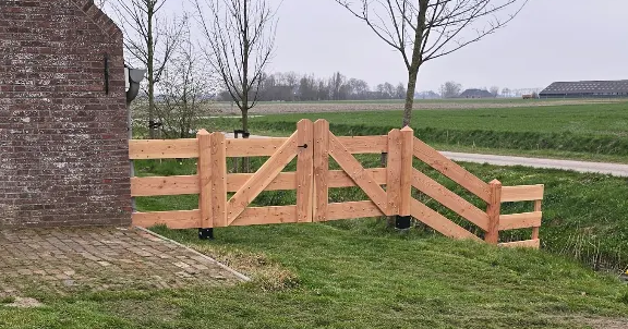 hekwerk douglas dubbele poort
